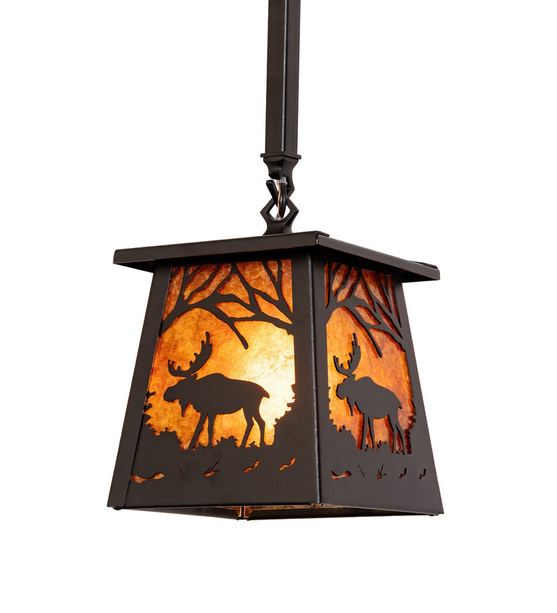Meyda Tiffany 133325 One Light Mini Pendant, Textured Black