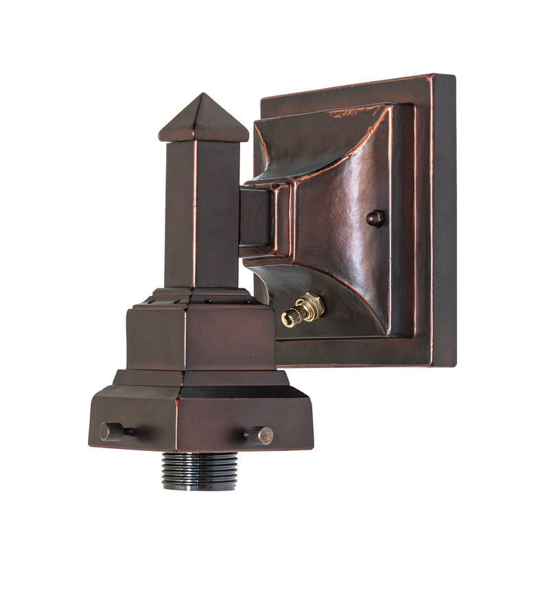 Meyda Tiffany 228595 One Light Wall Sconce Hardware, Mahogany Bronze