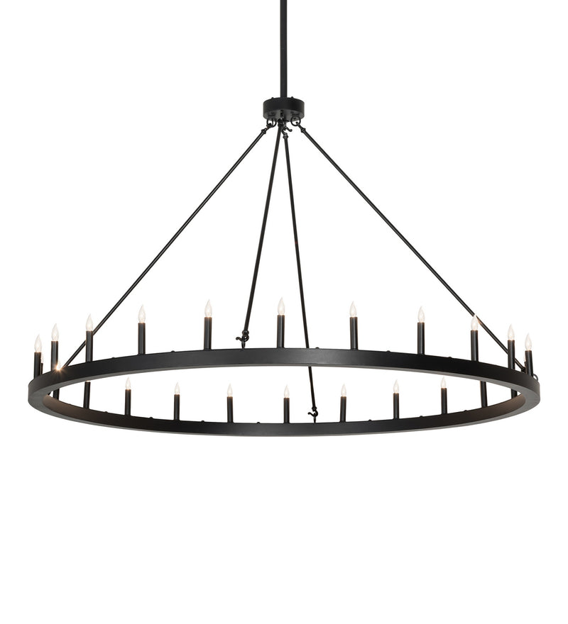 Meyda Tiffany 271642 24 Light Chandelier, Textured Black