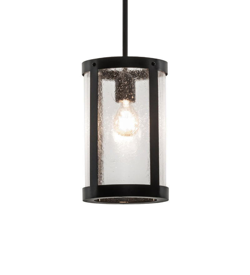 Meyda Tiffany 274648 One Light Mini Pendant, Textured Black
