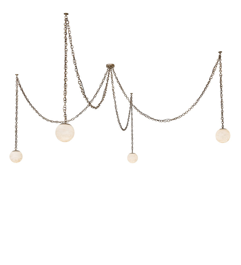 Meyda Tiffany 275626 Four Light Chandelier, Brass