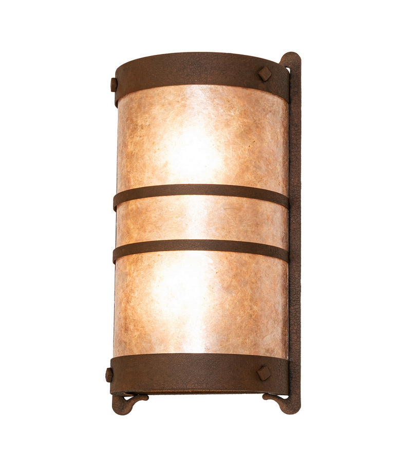 Meyda Tiffany 276145 Two Light Wall Sconce, Distressed Chestnut