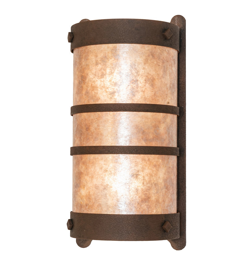 Meyda Tiffany 276147 Two Light Wall Sconce, Distressed Chestnut