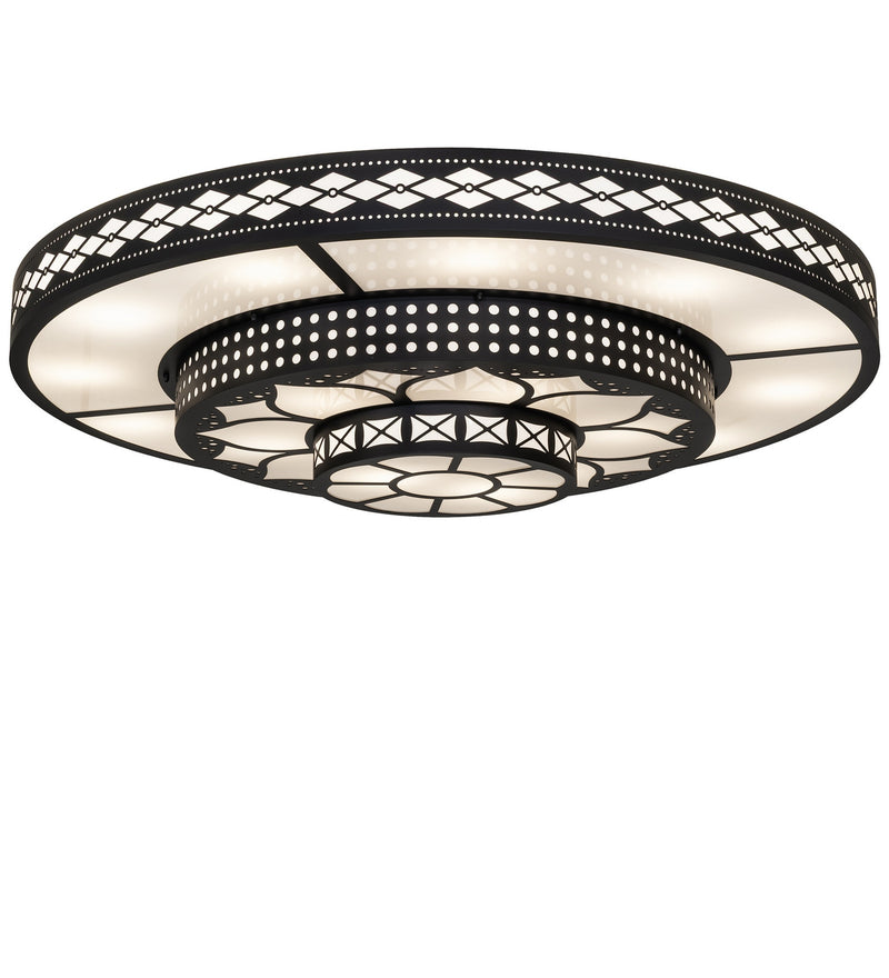 Meyda Tiffany 276372 LED Flushmount, Solar Black