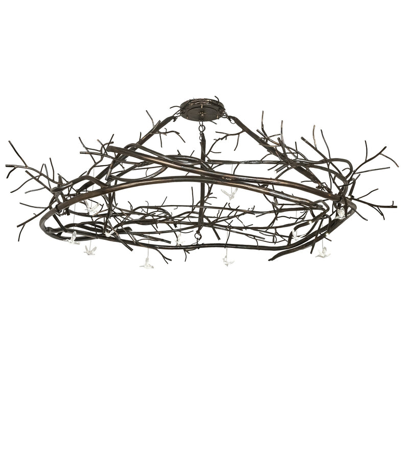 Meyda Tiffany 276744 LED Chandelier, Dark Burnished Antique Copper