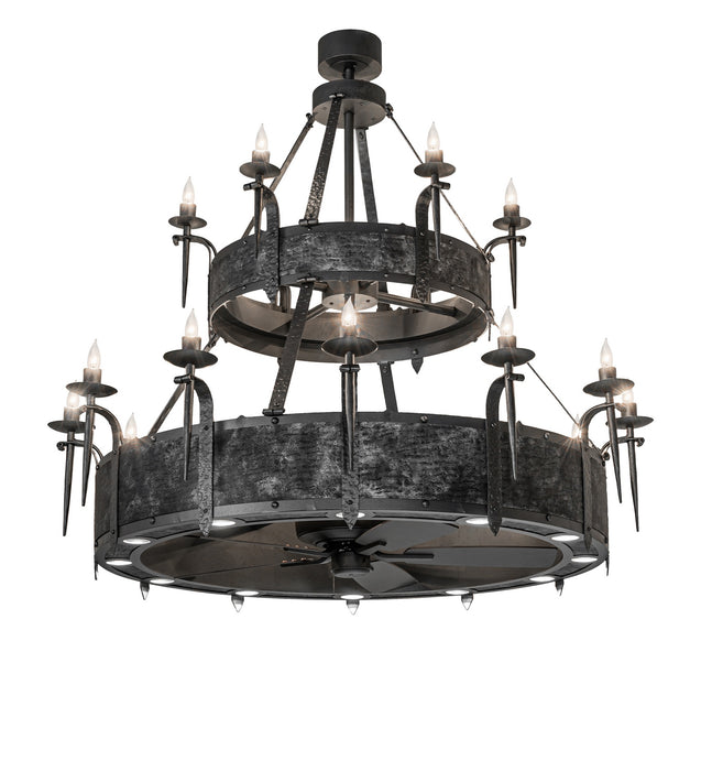 Meyda Tiffany 279424 30 Light Chandel-Air, Old Wrought Iron & Gunmetal
