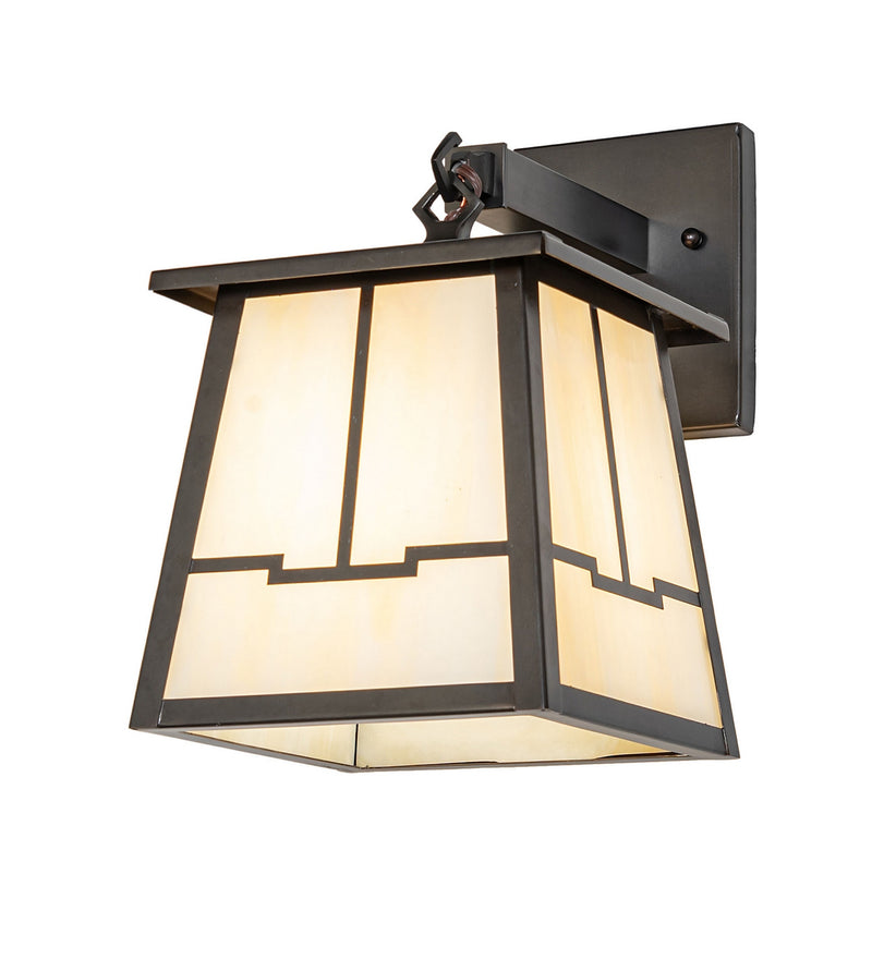 Meyda Tiffany 279475 One Light Wall Sconce, Craftsman Brown