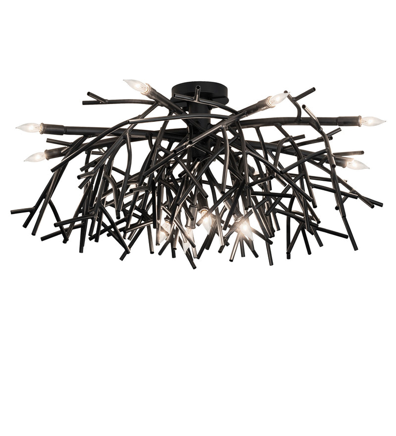 Meyda Tiffany 279711 12 Light Chandelier, Blackwash