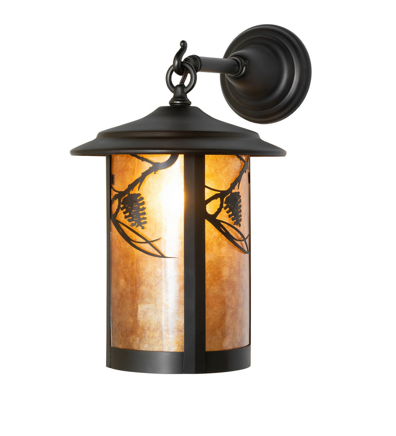 Meyda Tiffany 280145 One Light Wall Sconce, Craftsman Brown