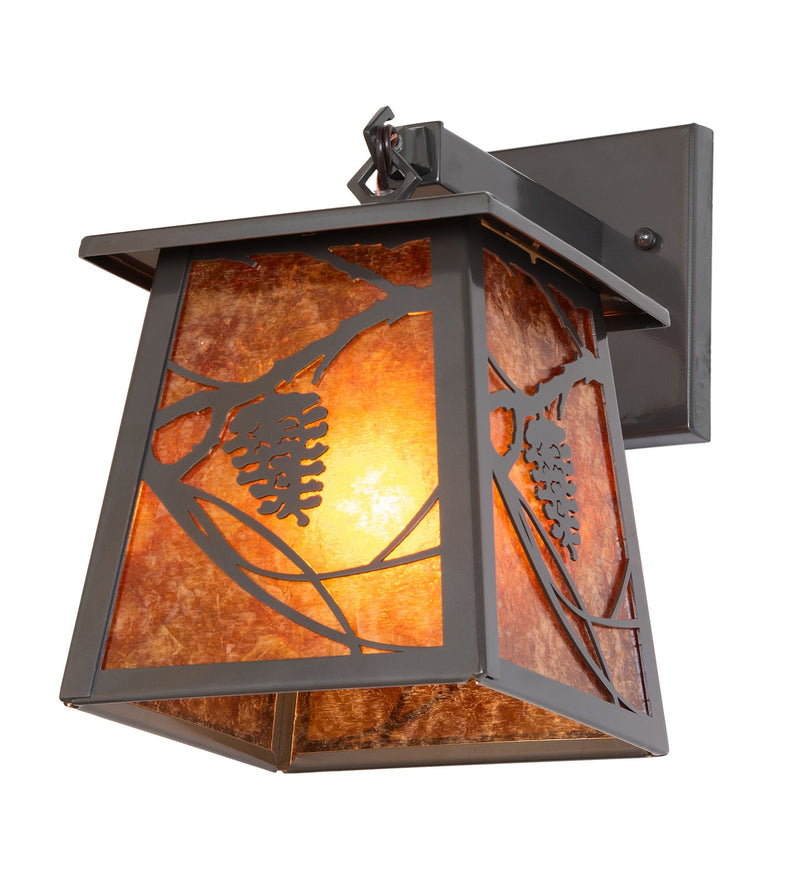 Meyda Tiffany 280166 One Light Wall Sconce, Exterior Oil Rubbed Bronze