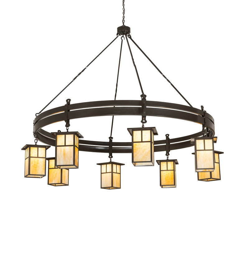 Meyda Tiffany 280178 Eight Light Chandelier, Timeless Bronze