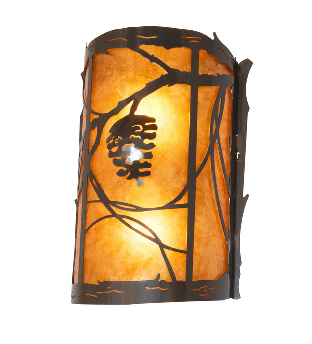 Meyda Tiffany 280592 Two Light Wall Sconce, Exterior Oil Rubbed Bronze