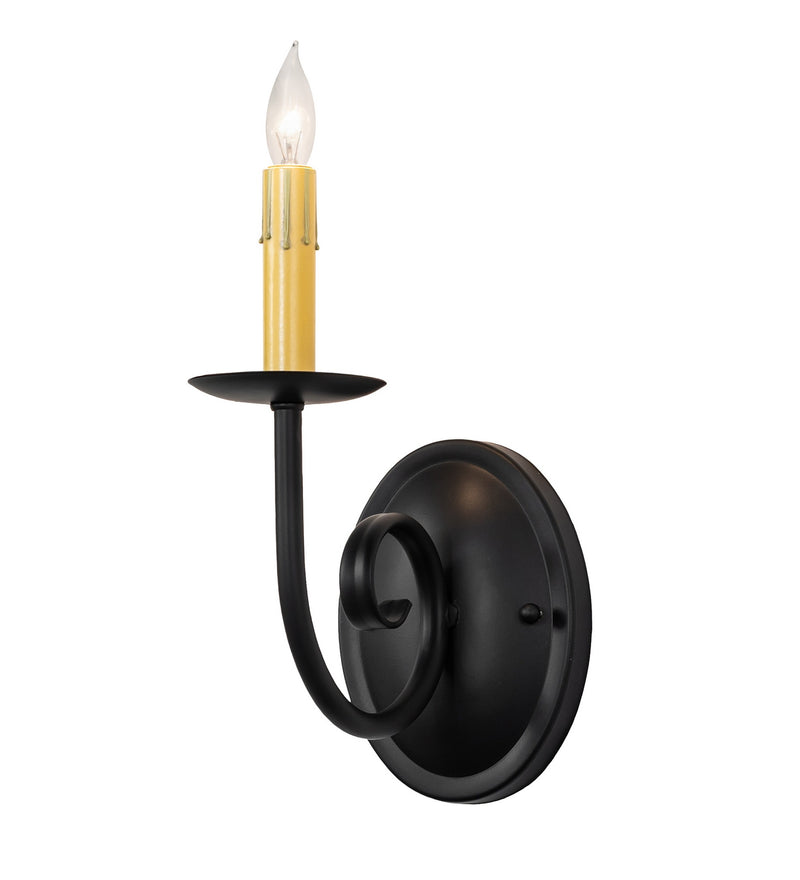 Meyda Tiffany 280742 One Light Wall Sconce, Blackwash