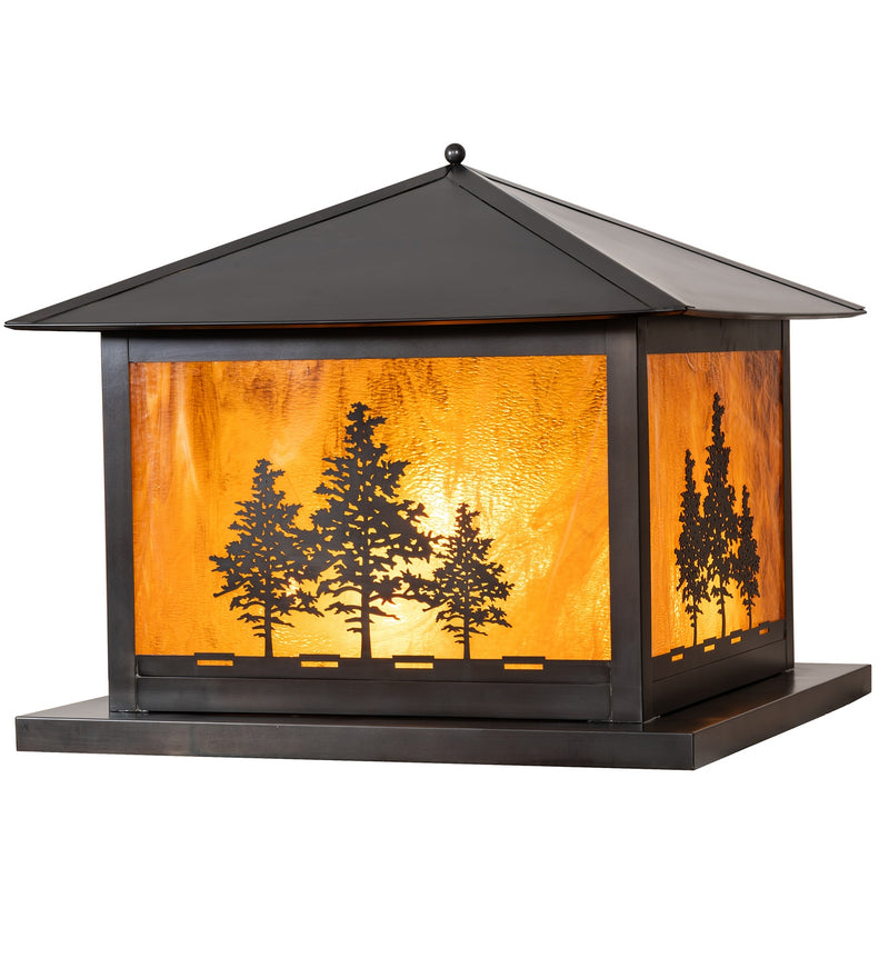 Meyda Tiffany 281598 Six Light Pier Mount, Craftsman Brown
