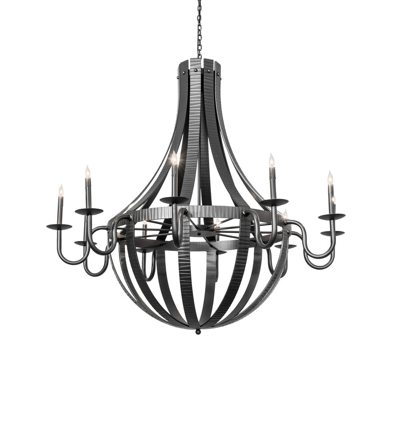 Meyda Tiffany 282053 Ten Light Chandelier, Wrought Iron
