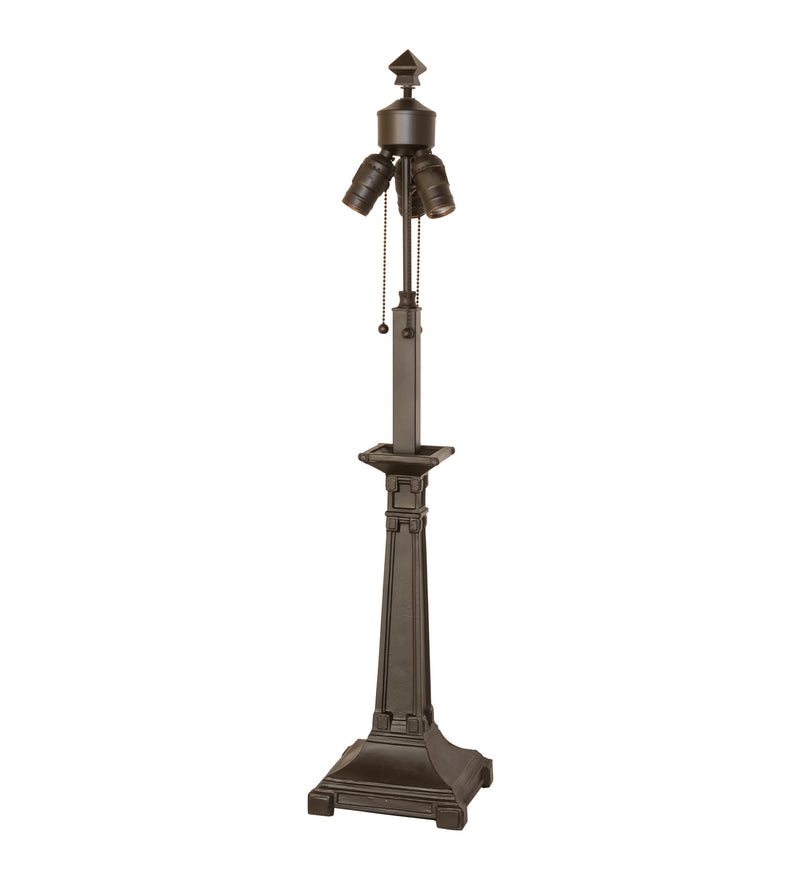 Meyda Tiffany 282089 Three Light Table Base, Mahogany Bronze
