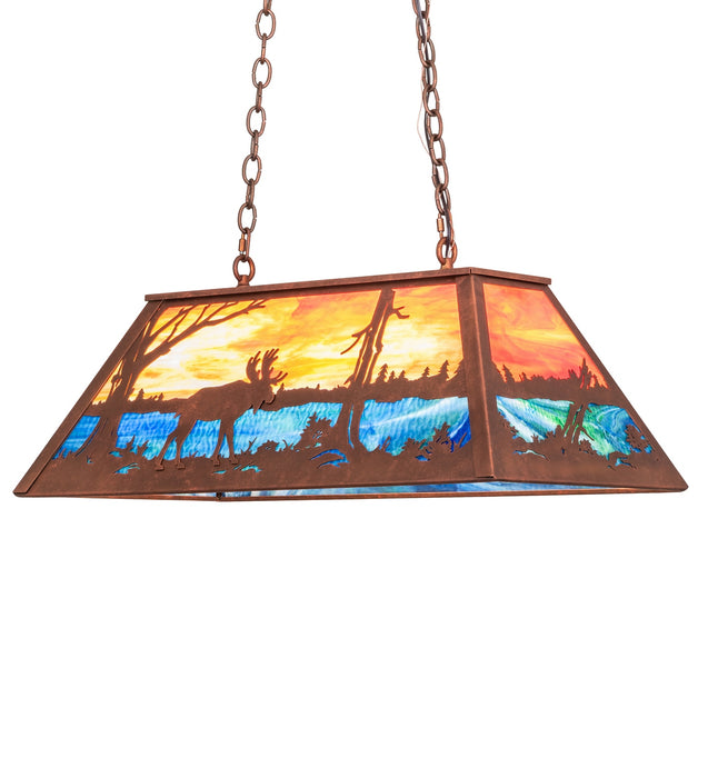 Meyda Tiffany 282943 Six Light Pendant, Industrial Copper-Premium