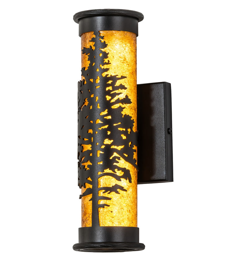 Meyda Tiffany 284148 LED Wall Sconce, Textured Black