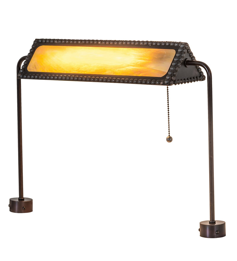 Meyda Tiffany 286006 One Light Banker's Lamp, Craftsman Brown