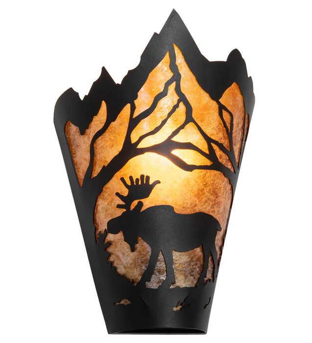 Meyda Tiffany 286409 One Light Wall Sconce, Textured Black