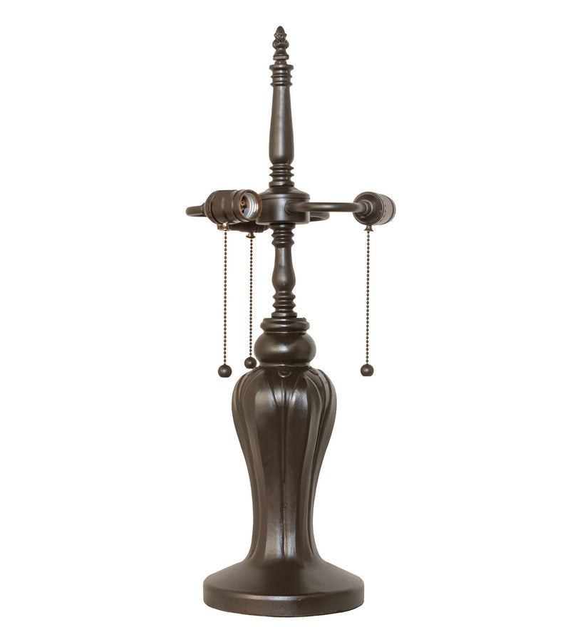 Meyda Tiffany 30877 Three Light Table Base, Mahogany Bronze