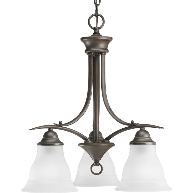 Progress Lighting P4324-20 Three Light Chandelier, Antique Bronze