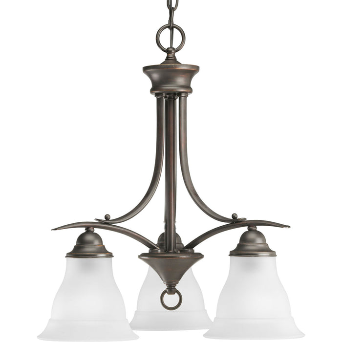 Progress Lighting P4324-20 Three Light Chandelier, Antique Bronze
