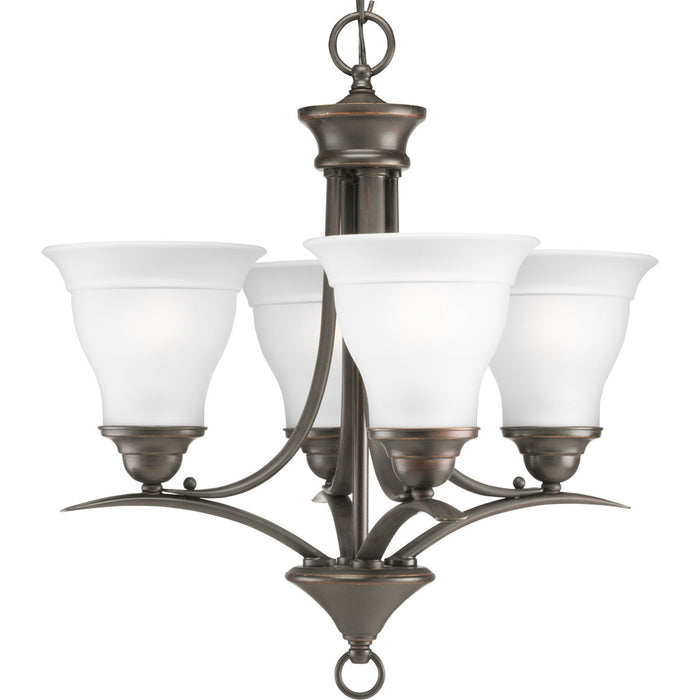 Progress Lighting P4326-20 Four Light Chandelier, Antique Bronze