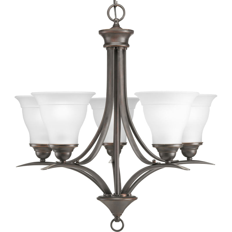 Progress Lighting P4328-20 Five Light Chandelier, Antique Bronze
