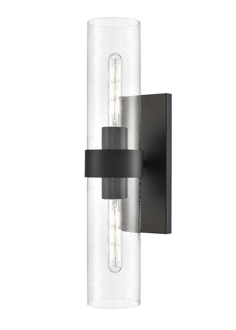Millennium 15102-MB Two Light Wall Sconce, Matte Black