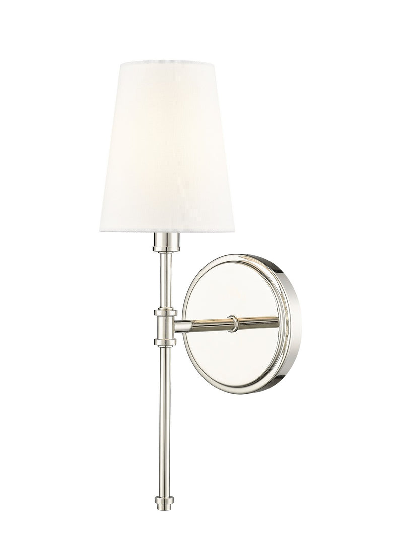 Millennium 16201-PN One Light Wall Sconce, Polished Nickel