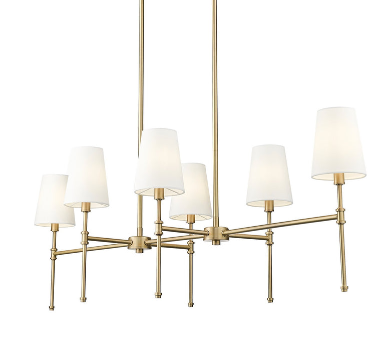 Millennium 16506-VB Six Light Chandelier, Vintage Brass