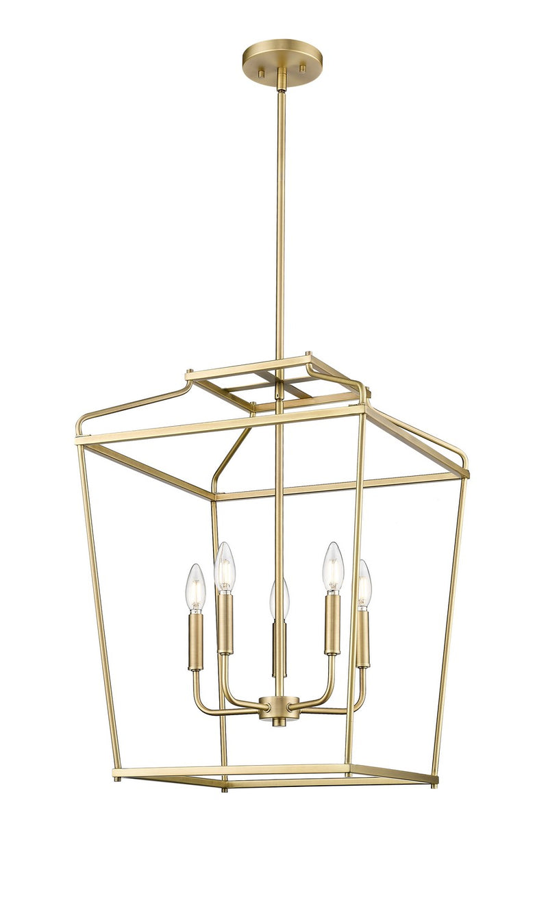Millennium 19005-VB Five Light Pendant, Vintage Brass
