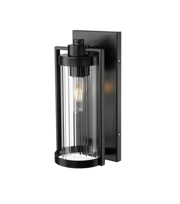 Millennium 192001-PBK One Light Outdoor Wall Sconce, Powder Coated Black