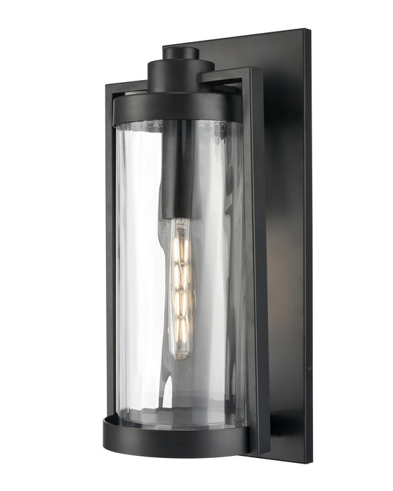 Millennium 192301-PBK One Light Outdoor Wall Sconce, Powder Coated Black