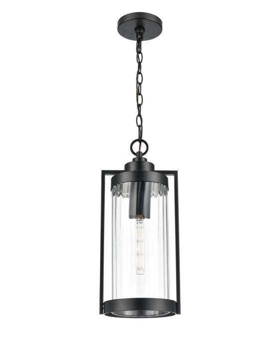 Millennium 192401-PBK One Light Outdoor Hanging Lantern, Powder Coated Black