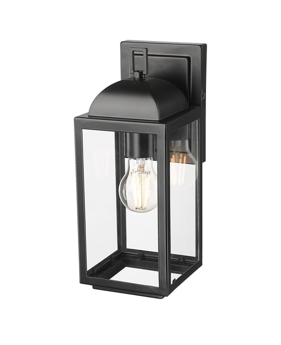 Millennium 194001-PBK One Light Outdoor Wall Sconce, Powder Coated Black