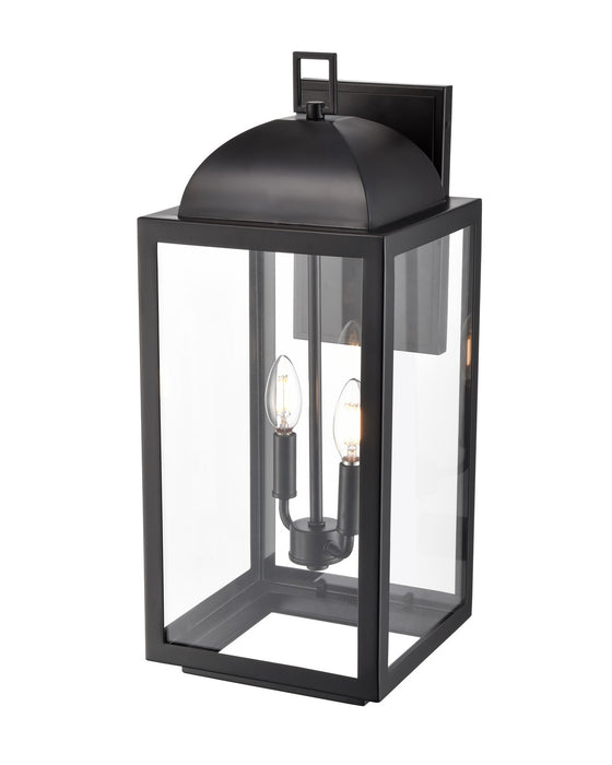 Millennium 194002-PBK Two Light Outdoor Wall Sconce, Powder Coated Black