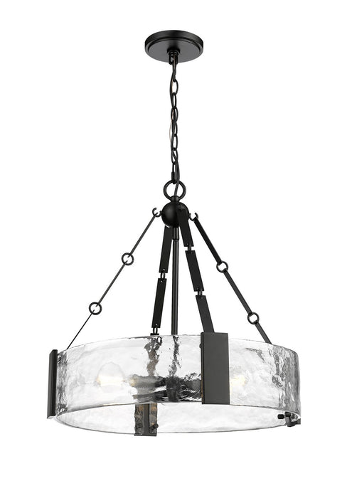 Millennium 19403-MB Three Light Pendant, Matte Black