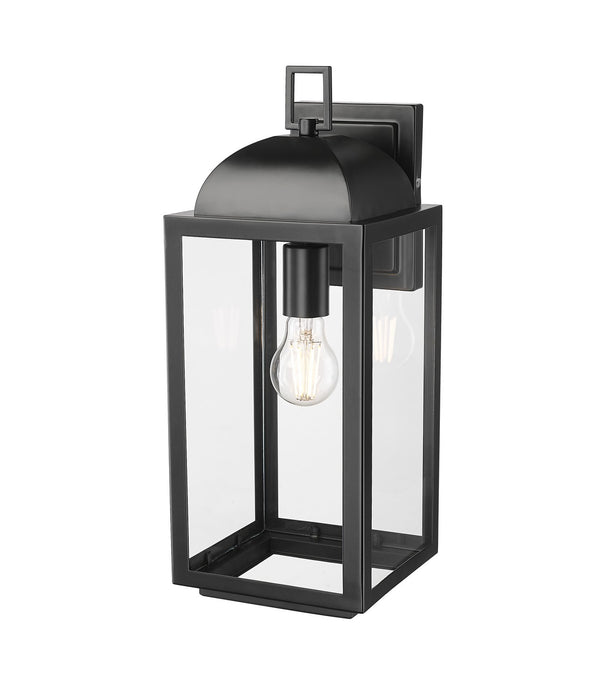 Millennium 194101-PBK One Light Outdoor Wall Sconce, Powder Coated Black