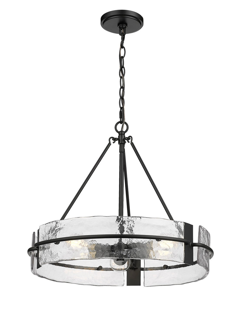 Millennium 19503-MB Three Light Pendant, Matte Black