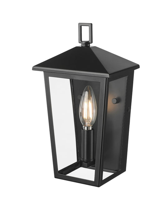 Millennium 198001-PBK One Light Outdoor Wall Sconce, Powder Coated Black