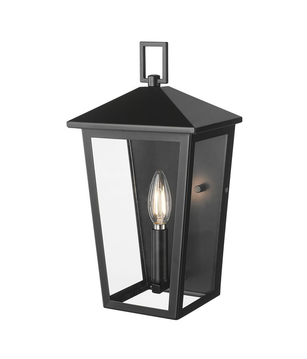 Millennium 198101-PBK One Light Outdoor Wall Sconce, Powder Coated Black