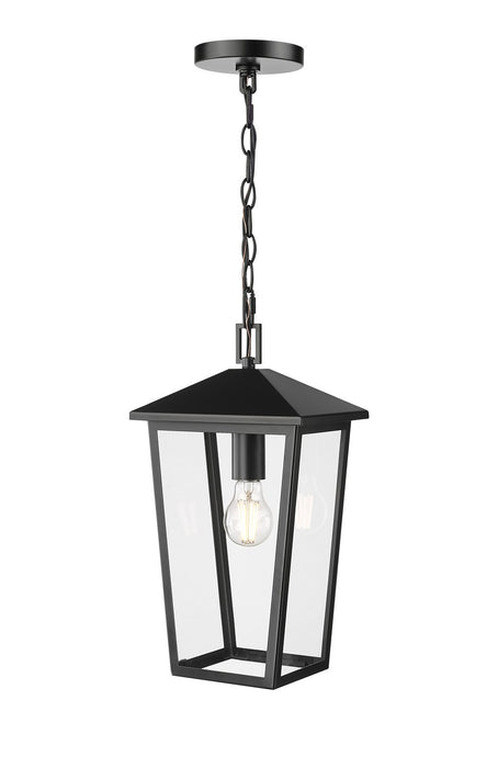 Millennium 198201-PBK One Light Outdoor Hanging Lantern, Powder Coated Black