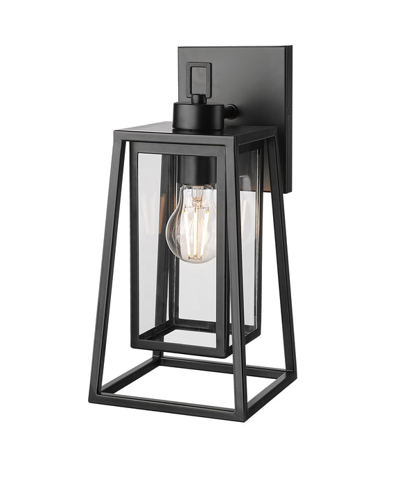 Millennium 198401-PBK One Light Outdoor Wall Sconce, Powder Coated Black