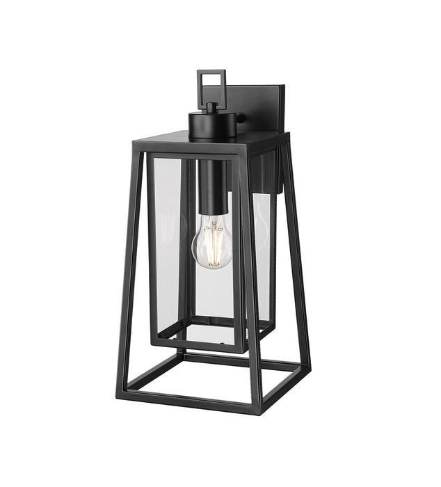 Millennium 198501-PBK One Light Outdoor Wall Sconce, Powder Coated Black