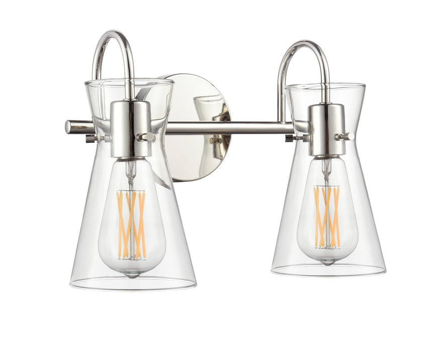 Millennium 21002-PN Two Light Vanity, Polished Nickel