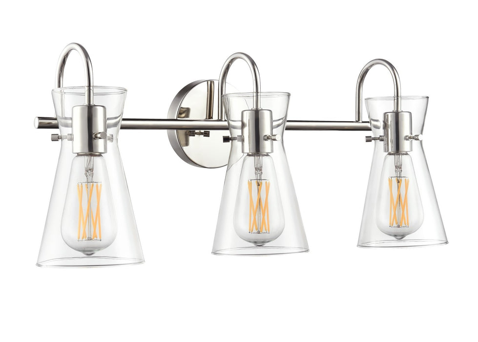Millennium 21003-PN Three Light Vanity, Polished Nickel