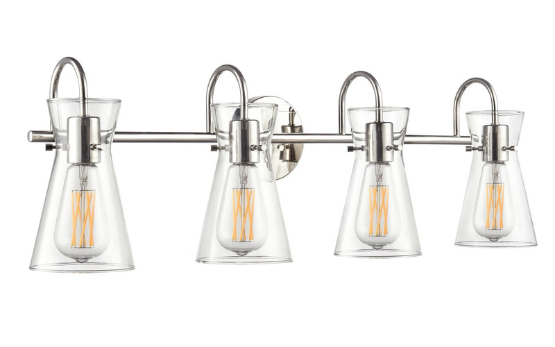 Millennium 21004-PN Four Light Vanity, Polished Nickel