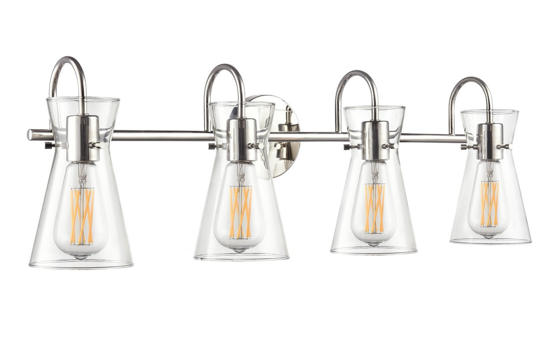 Millennium 21004-PN Four Light Vanity, Polished Nickel